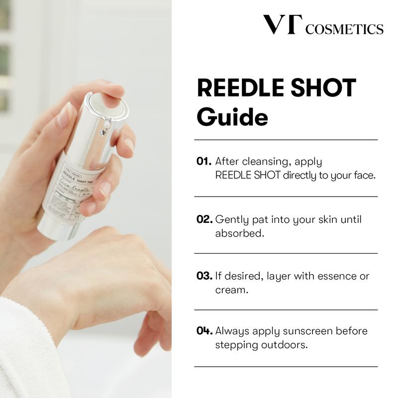 [Official VT Cosmetics] Reedle Shot 300 Duo: Strong Microneedling Booster, Exosome, Centella Asiatica