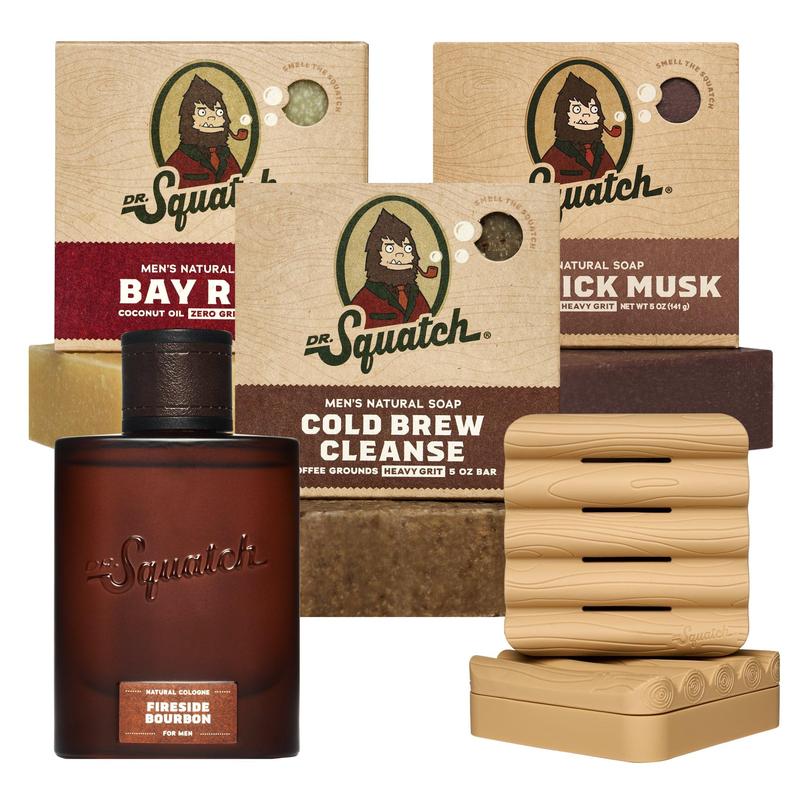 Preparty Prep Bundle - Trio Soap Pack - Fireside Bourbon Cologne - Soap Saver