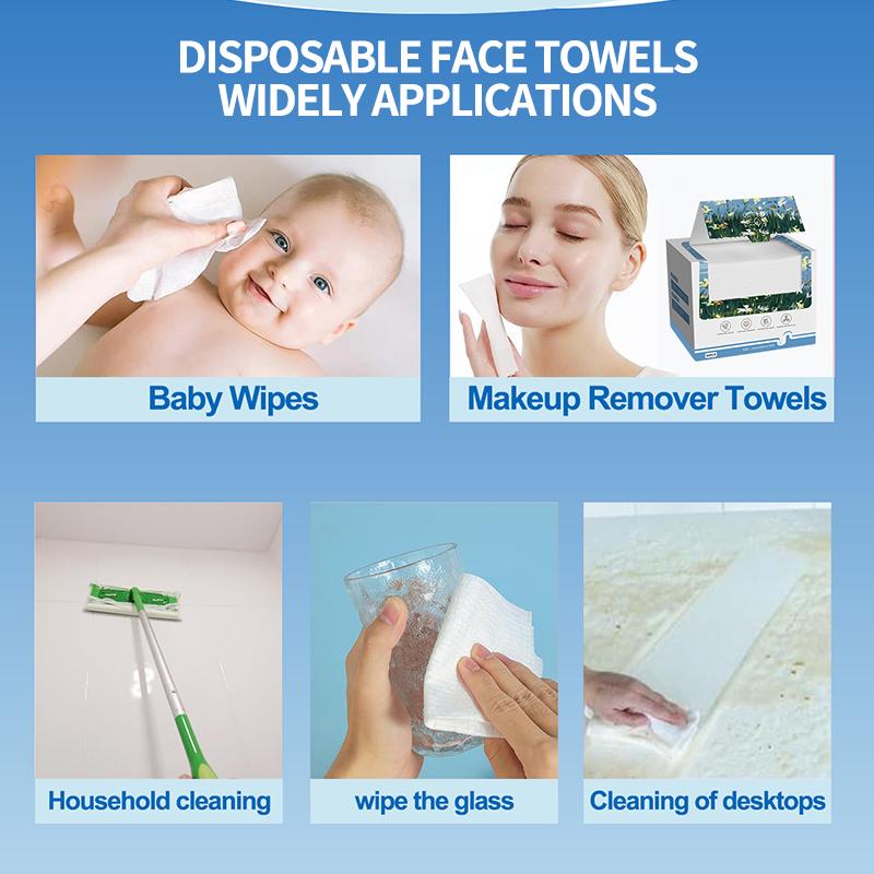 Disposable Facial Towels, 50pcs Large Thickened, Soft Face Wipes for Cleansing, Travel & Home Skincare Essentials Comfort