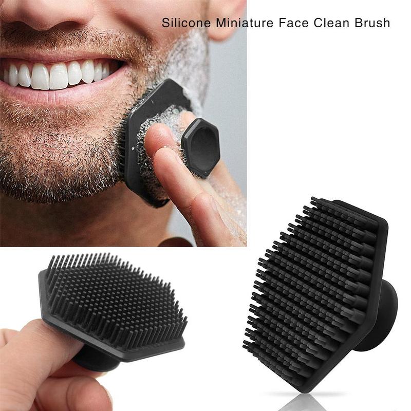 Portable Facial Cleansing Brush, Deep Cleaning Silicone Face Scrubber, Mini Face Massage Brush for Men Women, Facial Pore Cleaner, Skincare Tools, Christmas Gift