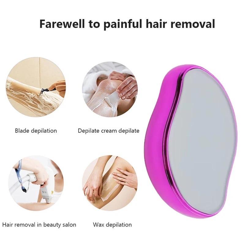 Crystal Painless Hair Remover Practical Hair Removal Washable Hair Eraser Safe Epilator Reusable Washable Hair Removers Body Care Wax Sensitive Waxing Cosmetic