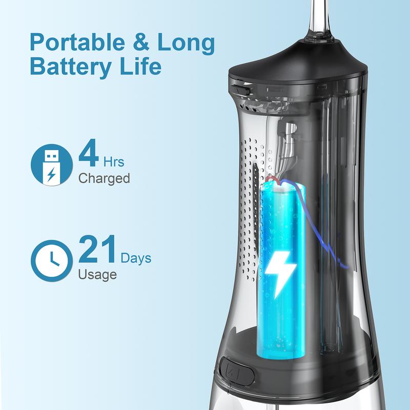 Operan Water Flosser  with 4 Modes and Nozzles Rehargeable Portable Cordless Oral Irrigator for Home & Travel, Christmas,Fall Gift,Winter Gift,Gift