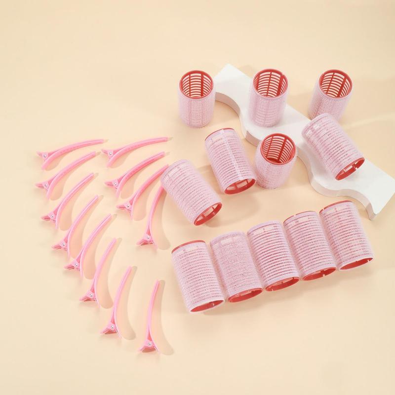 No Heat Hair Curlers Hair Products, 24pcs set Including 12 Hair Rollers and 12 Clips, Heatless Hair Styling Tools for Women & Girls, Hairdressing Accessories for Home and Salon, Hair Products, Gift for Women, Christmas Gift