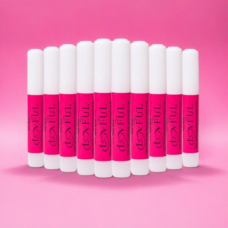 Lovful Liquid Glue 10Pcs Liquid Adhesive Perfect for Press On Nails Durable and Easy Application