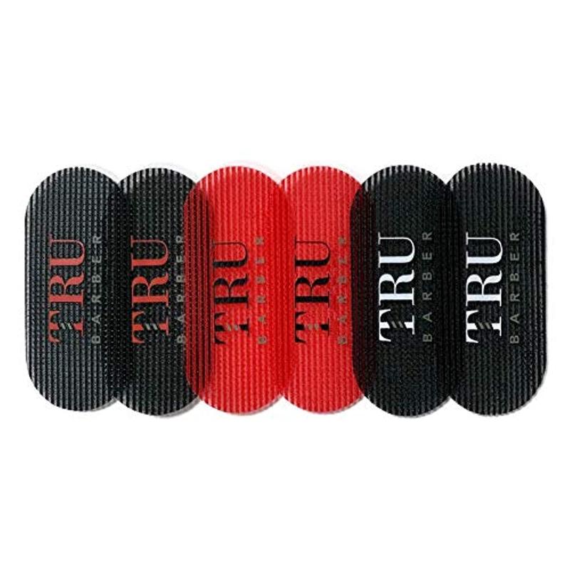 HAIR GRIPPERS  3 COLORS BUNDLE PACK 6  for Men and Women - Salon and , Hair Clips for Styling, Hair holder Grips (Black Red Black)