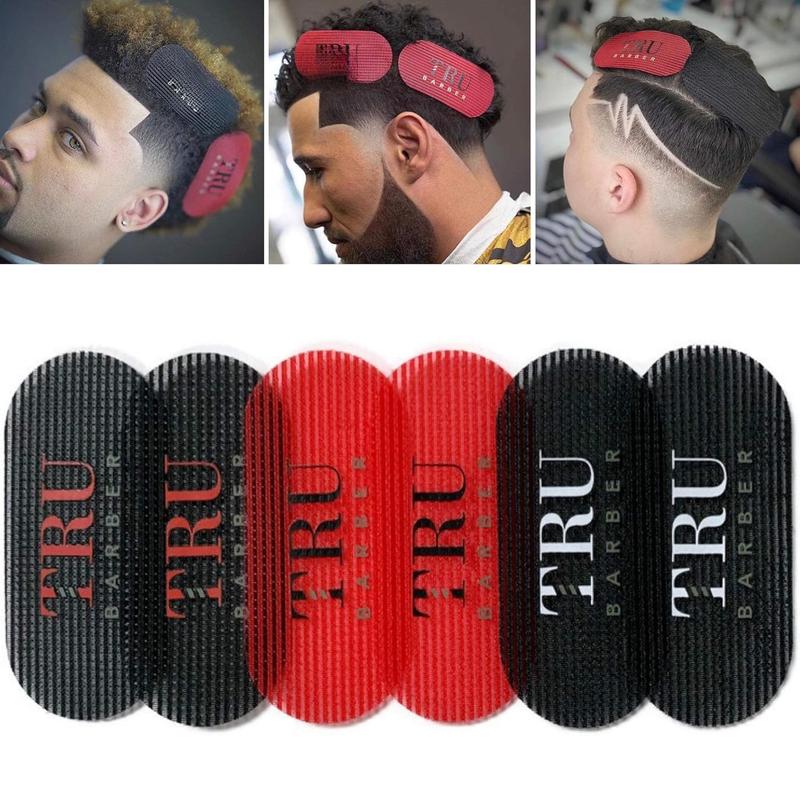 HAIR GRIPPERS  3 COLORS BUNDLE PACK 6  for Men and Women - Salon and , Hair Clips for Styling, Hair holder Grips (Black Red Black)