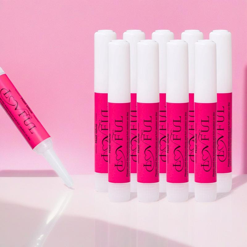 Lovful Liquid Glue 10Pcs Liquid Adhesive Perfect for Press On Nails Durable and Easy Application