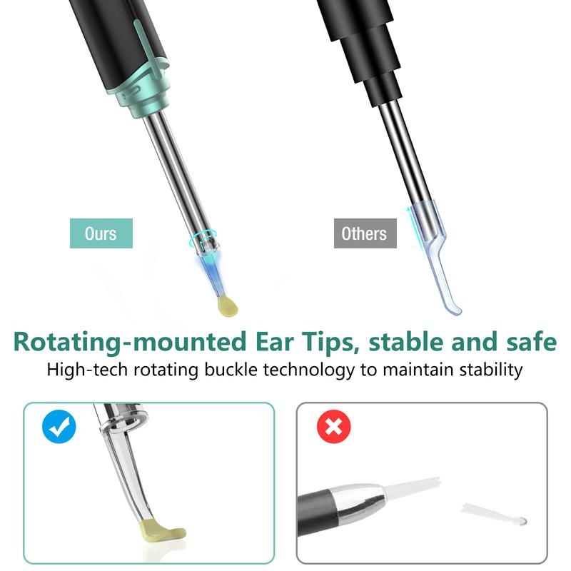 VITCOCO The Latest Earwax Removal in 2024, 1920P FHD Wireless Smart Visual, Ear Cleaner, Ear Wax Removal Kit, 3.9mm Ear Endoscope Camera for iPhone, Ipad & Android And Smart Phones, Removal Drops, Removal Tool, Earwax Removal, Otoscope