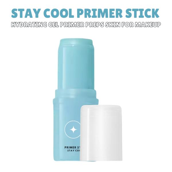 Christmas gift Stay Cool Hydrating Gel Primer Stick - Preps Skin for Makeup, Cooling Effect with Aloe Water, Vegan & Cruelty-Free Coconut Hyaluronic