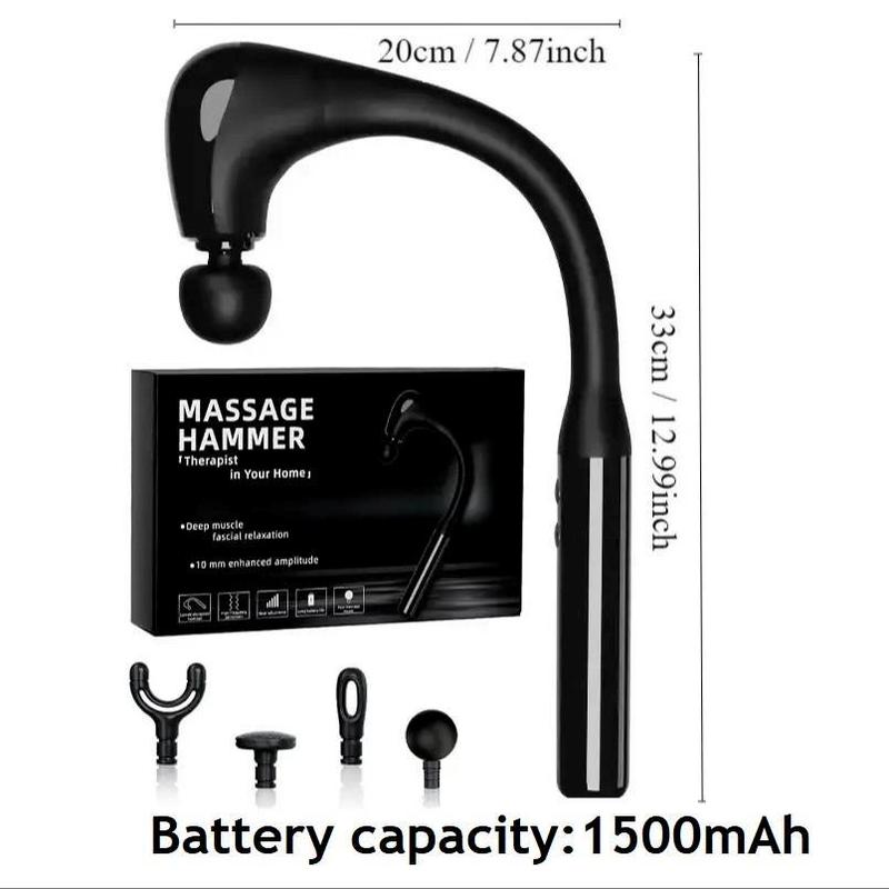 Portable Handheld Electric Massager, 1 Set Multifunctional Whole Body Electric Massager, Household Handheld Massage Hammer for Home & Travel