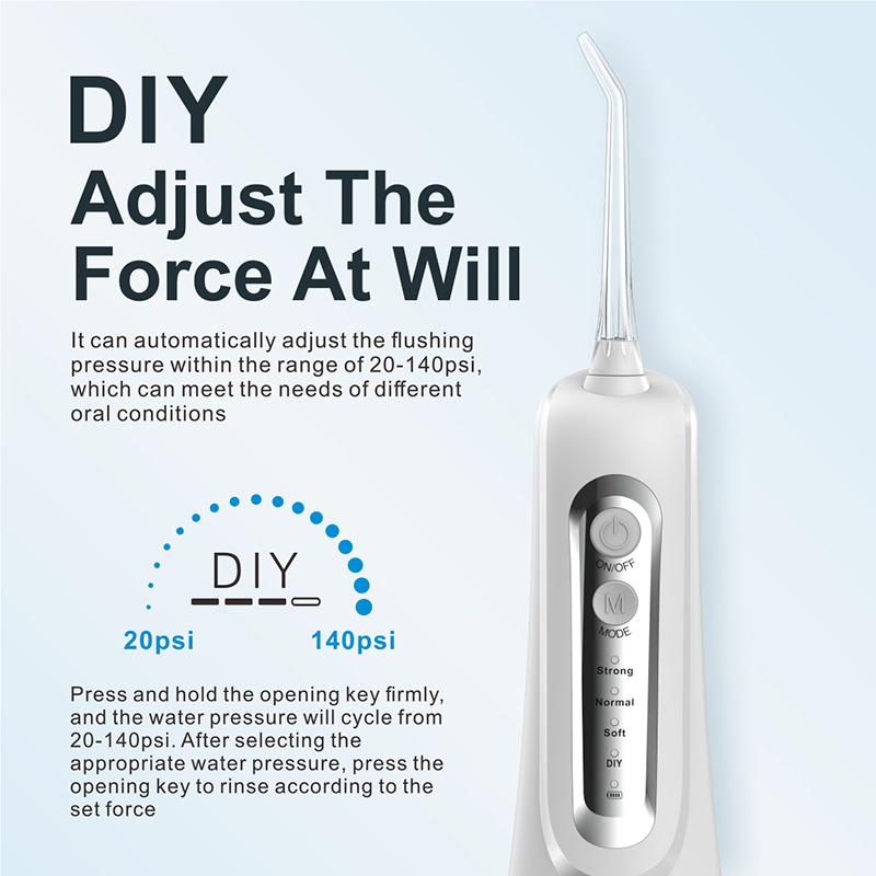 VUFVOID Water Flosser Teeth Picks, Cordless Portable Oral Irrigator, Powerful and Rechargeable, Brace Friendly, Breath Refreshing, IPX7 Waterproof, Family Pack Teeth Cleaning