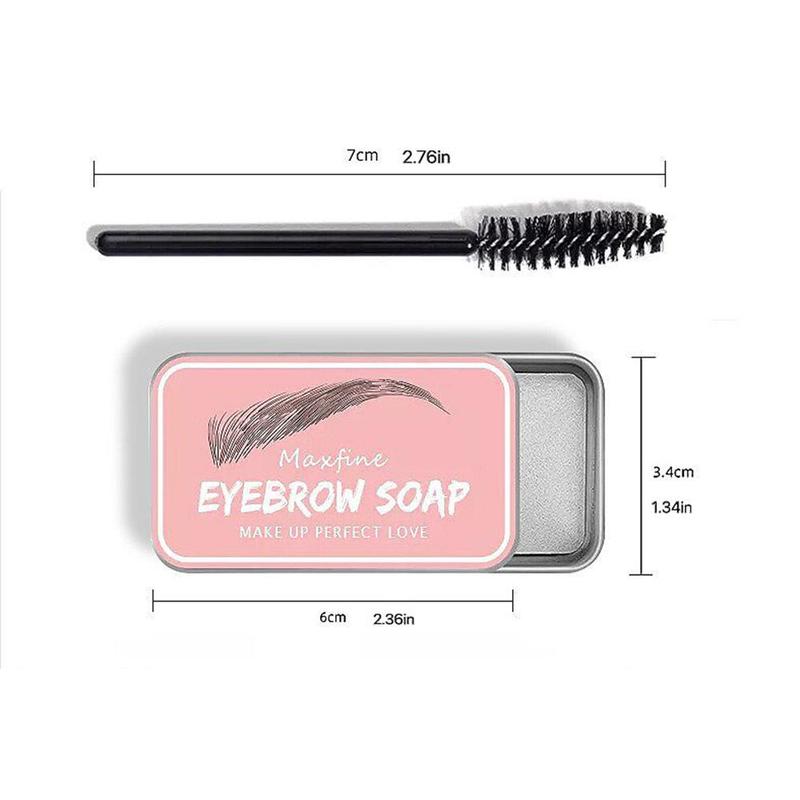 Long Lasting Clear Eyebrow Wax with Eyebrow Brush, Natural Look Eyebrow Styling Wax, Lightweight Eyebrow Setting Gel, Eyebrow Primer Makeup Set for Women