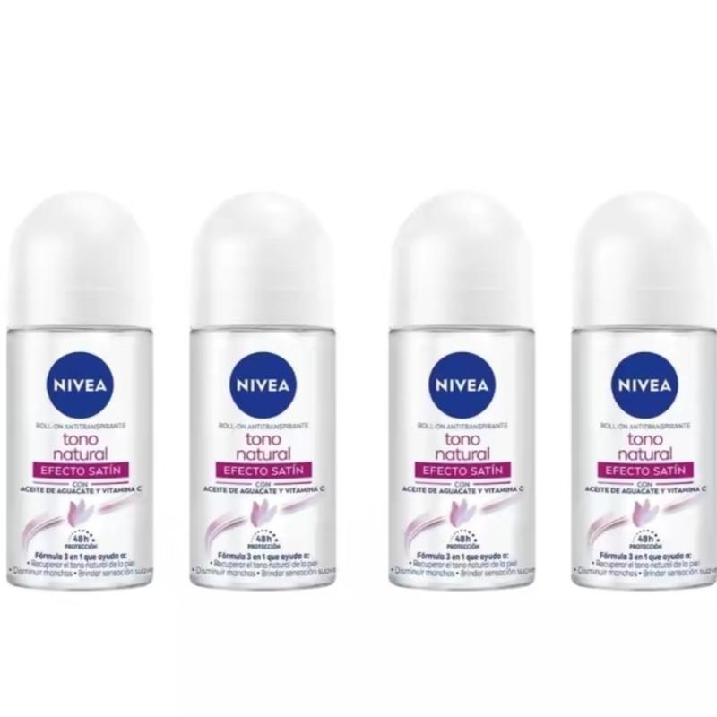 Nivea Satin Effect or Pearl & Beauty Roll On Moisturizing Deodorant Avocado and Vitamin C choice of Single, set of 2, 3, or 4.