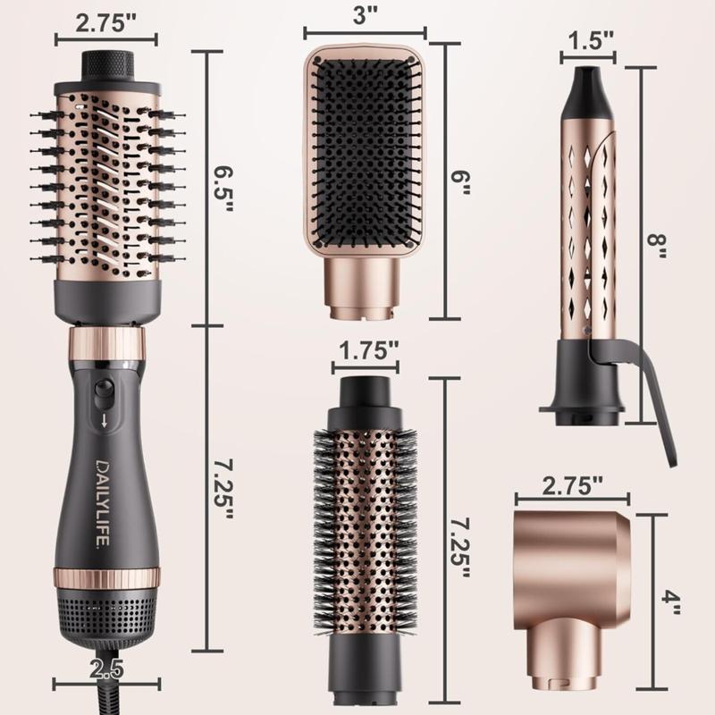 5-in-1 Multifunctional Hair Styling Tool - Comb, Hair Dryer, Curling Wand, Straightening Brush, and More - Ultimate Beauty Essential for All Hair Types