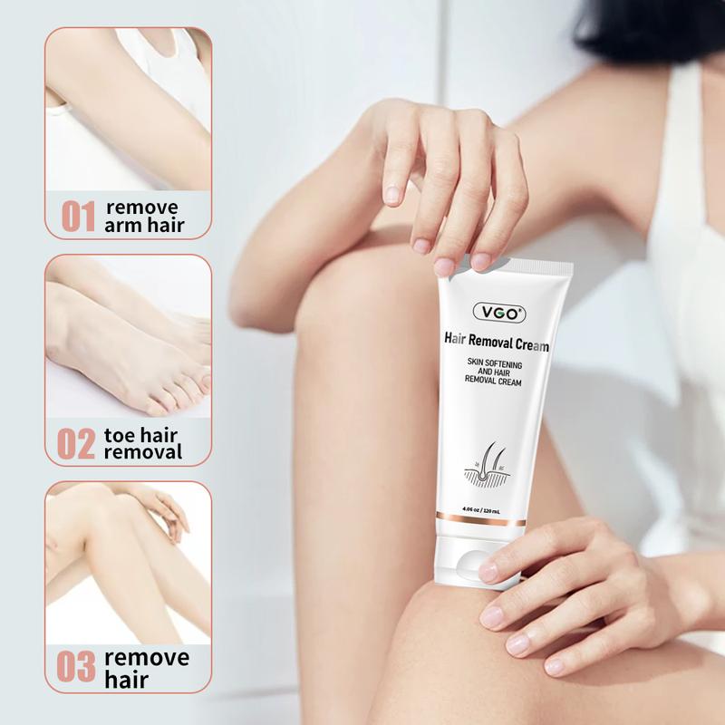 VGO Hair Removal Lotion Cream, 120ml   4.0oz Body Care Unisex-A2 Wax Gentle Comfort Cosmetic