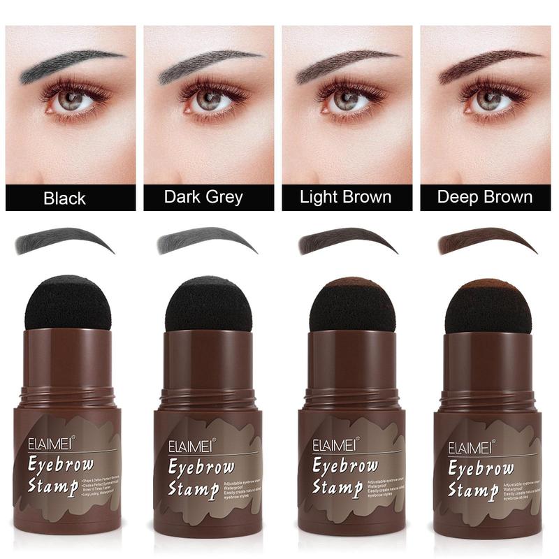 Eyebrow Stamp with Eyebrow Brush & Eyebrow Stencil Kit (13pcs set), Waterproof Eyebrow Stamp Powder, Eye Brow Makeup Tool Kit for Women and Girls