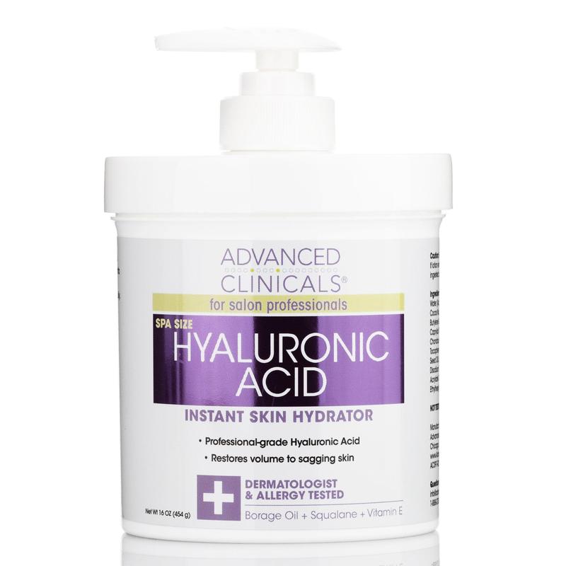 Advanced Clinicals Hyaluronic Acid Hydrating Body Cream 16 Fl Oz