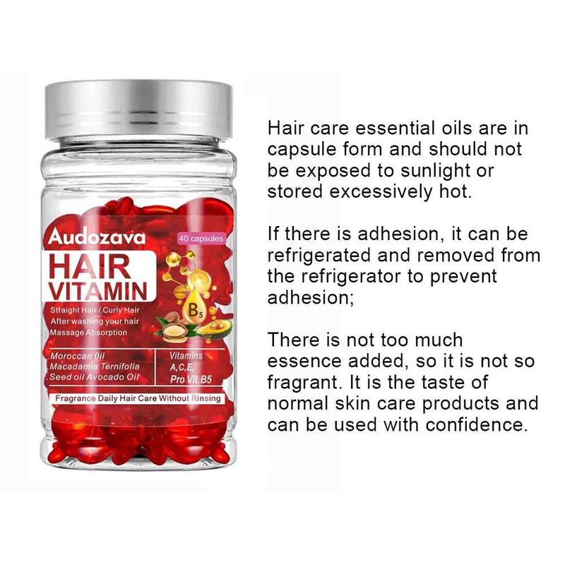 Hair Vitamin Capsule Oil, Nourishing Hair Care Oil for Dry & Damaged Hair, Moisturizing Hair Care Product for Women & Men, Hair Products