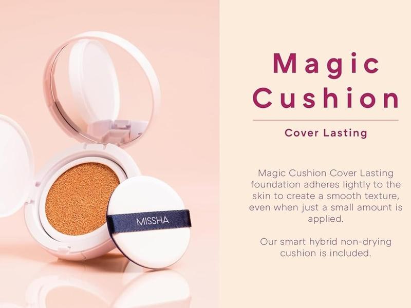 MISSHA Magic Cushion Foundation No.23 Natural Beige - Flawless Coverage, Dewy Finish, Easy Application