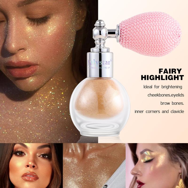 Body Glitter Powder Spray with Bronzer Colourpop Highlighter - Long-Lasting Shimmer for Face and Body Makeup Cosmetic