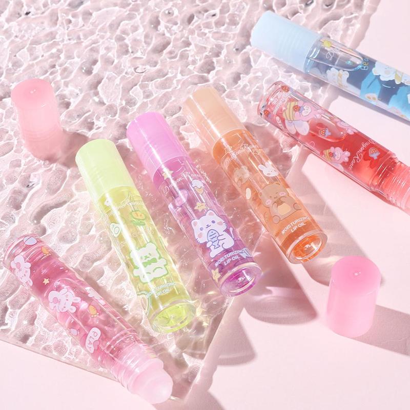 Moisturizing Lip Oil, Cute Cartoon Pattern Lip Gloss, Lip Care Product for Women