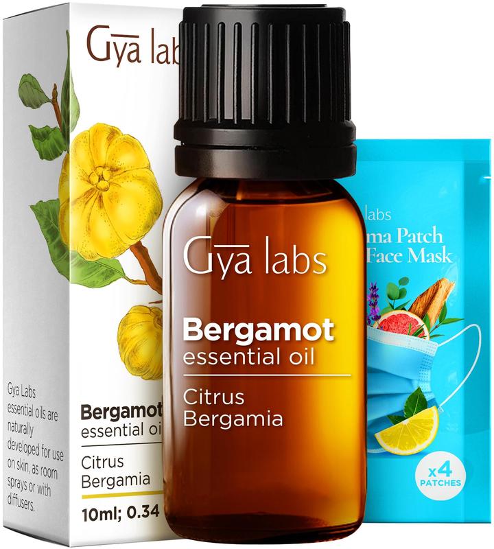 Gya Labs Bergamot Oil for Skin & Hair - (0.34 fl oz) Bergamot Essential Oil for Diffuser & Candle Making