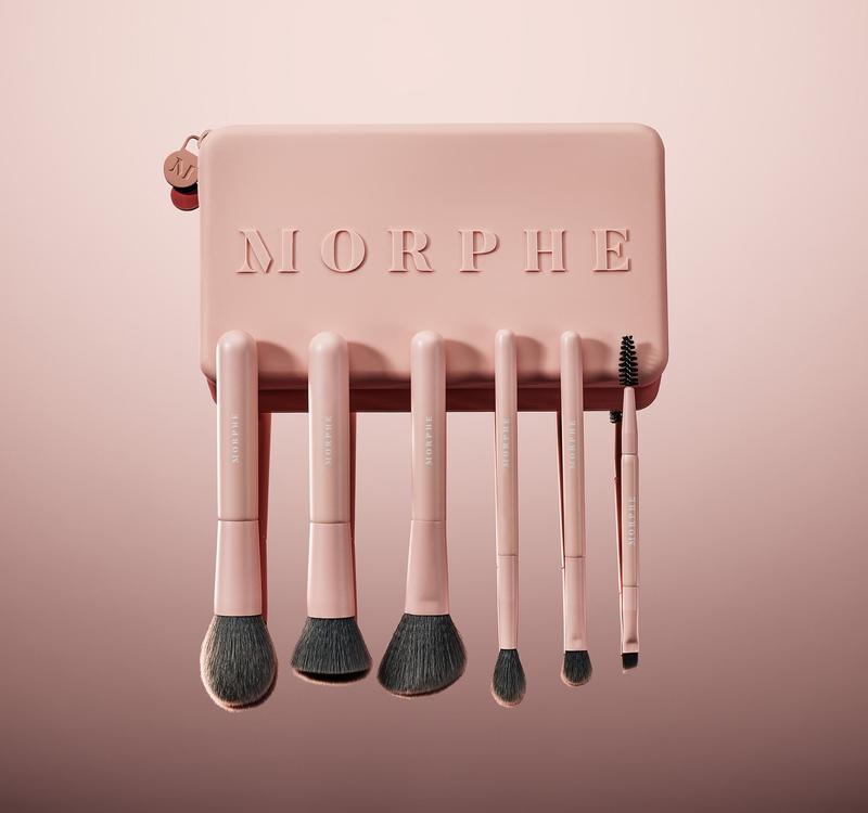 Morphe Travel Shaping Essentials Bamboo & Charcoal Infused Travel Brush Set