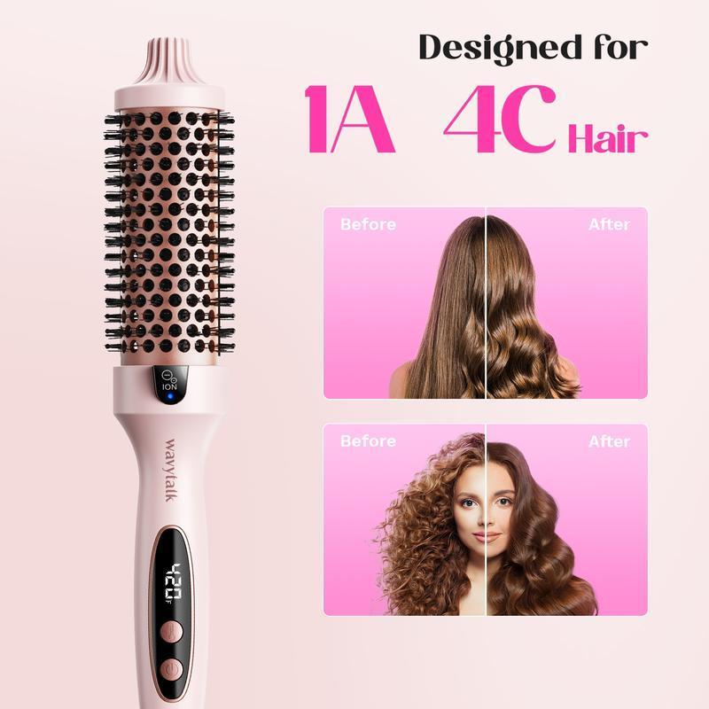 Wavytalk Negative lon Single Thermal brush 1.5Inch crimper bondi boost  air styler