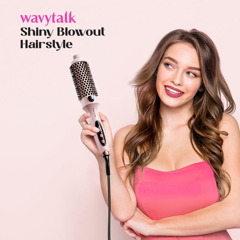 Wavytalk Negative lon Single Thermal brush 1.5Inch crimper bondi boost  air styler