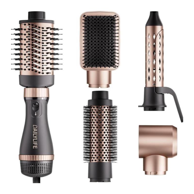 5-in-1 Multifunctional Hair Styling Tool - Comb, Hair Dryer, Curling Wand, Straightening Brush, and More - Ultimate Beauty Essential for All Hair Types