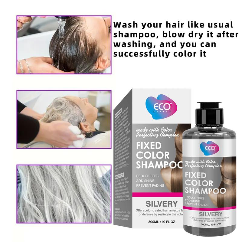 Fixed Color Shampoo, 300ml Color Last Shampoo, nourishes and awakens color-treated hair, Protect Hair & Maintain Vibrant Color No Fade Fresh Natural Hair Color Depositing Shampoo Hair Repair color shampoo Conditioner Gentle