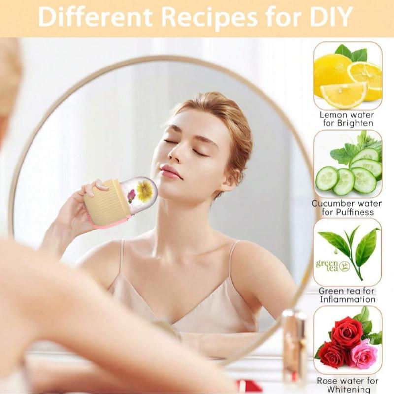 Silicone Ice Cube for Face & Eye, 1 Count Soothing Facial Beauty Massage Mold, Household Skin Care Tool for Women & Girls