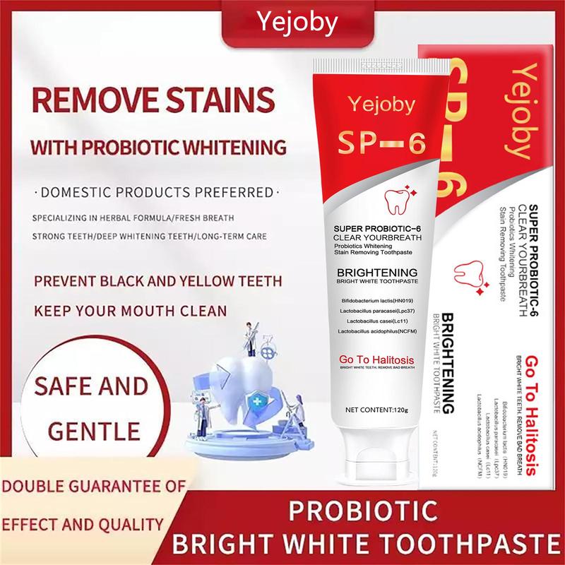 Probiotics Bright White Toothpaste, Sp 6 Toothpaste, Sp-6 Ultra Whitening Toothpaste, Ultra Whitening Toothpaste Sp-6, Sp-6 Probiotics Whitening Toothpaste, Fresh Breath