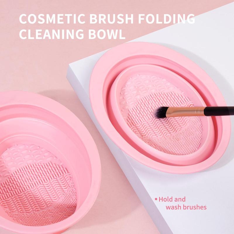 Makeup Tool Set, 35pcs set Makeup Brush & Makeup Bag & Sponge & Powder Puffs & Brush Cleaning Bowl & Wristband & Hairband, Professional Makeup Tools for Women