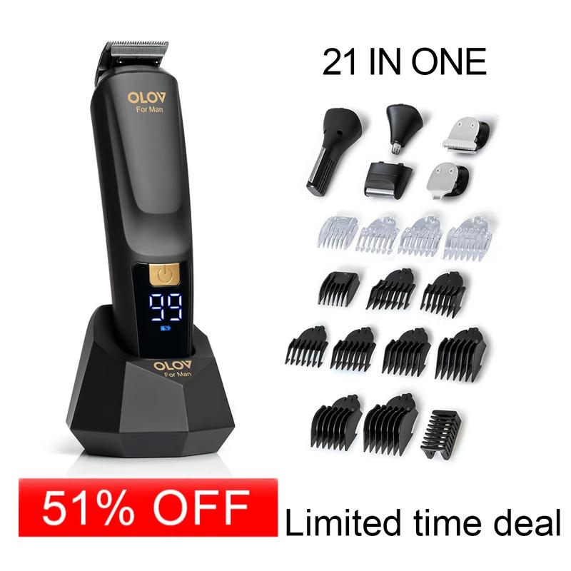 OLOV three-piece family grooming set. For men and women to share, easy care for the whole family, beautiful equipment suitable for every family, birthday gift, Halloween gift, New Year gift