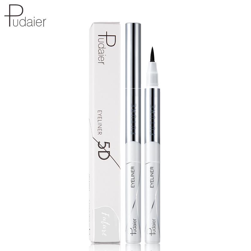 Eyeliner Waterproof Sweat-Proof Not Smudge Quick-Drying Beginner Soft Head Liquid Eyeliner Lipliner Makeup