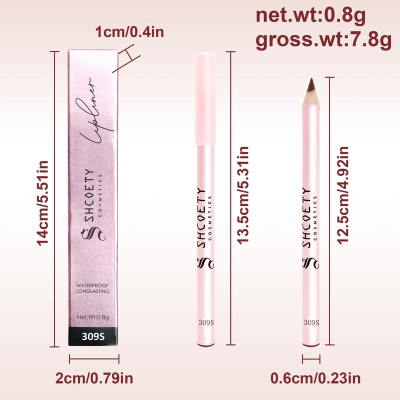 Moisturizing Long Lasting Lip Liner, 1 Count Waterproof Lip Liner Pencil, Easy Coloring Lip Liner Pen for All Occasions Lip Makeup, Girls & Women Makeup Accessories, Velvet Matt Finish Lip Gloss, Christmas Gift