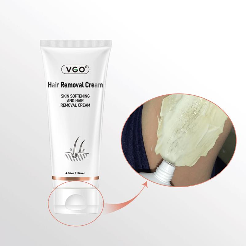 VGO Hair Removal Lotion Cream, 120ml   4.0oz Body Care Unisex-A2 Wax Gentle Comfort Cosmetic