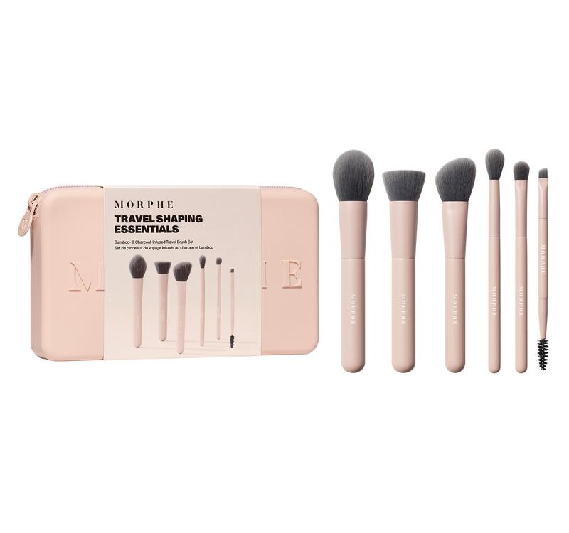 Morphe Travel Shaping Essentials Bamboo & Charcoal Infused Travel Brush Set