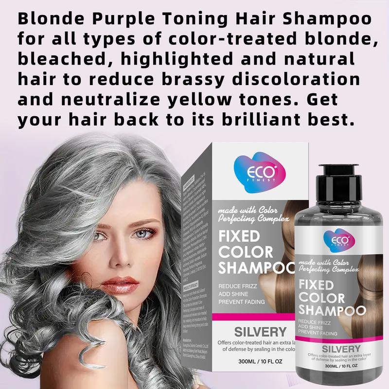 Fixed Color Shampoo, 300ml Color Last Shampoo, nourishes and awakens color-treated hair, Protect Hair & Maintain Vibrant Color No Fade Fresh Natural Hair Color Depositing Shampoo Hair Repair color shampoo Conditioner Gentle