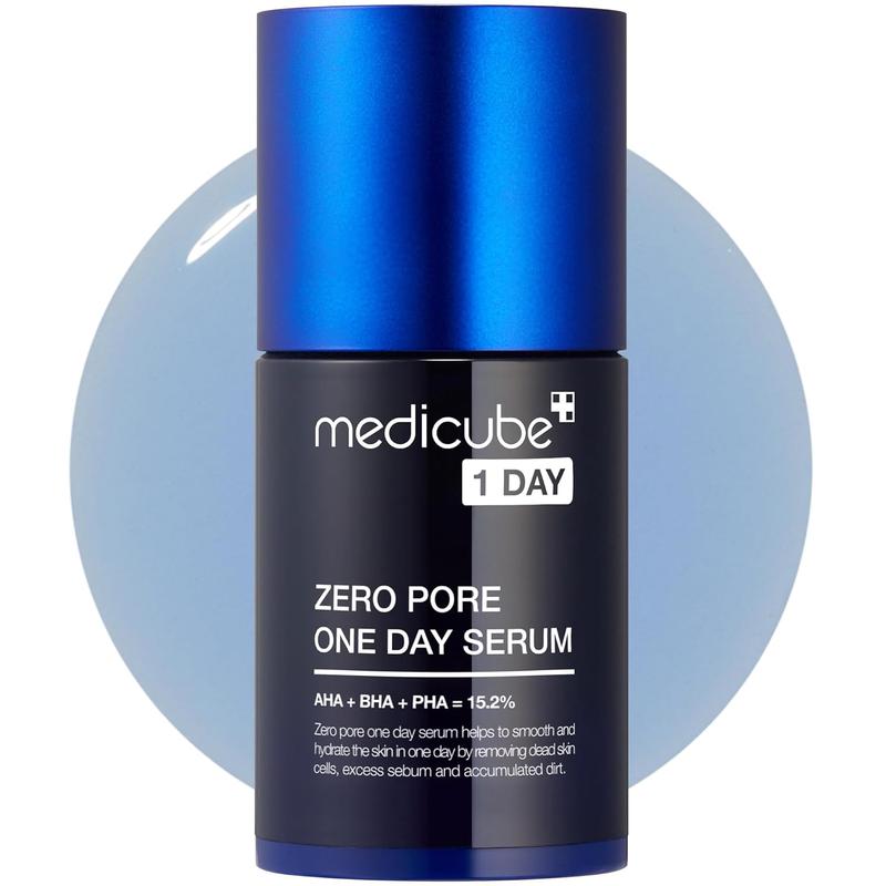 Medicube Zero Pore One-Day Serum 1.01 Fl.Oz - Overnight Resurfacing Serum with Pore Tightening Complex - 15.2% AHA+BHA+PHA & 2% Niacinamide - 10.8% Reduction in Pore Appearance after One Day of Use No brand