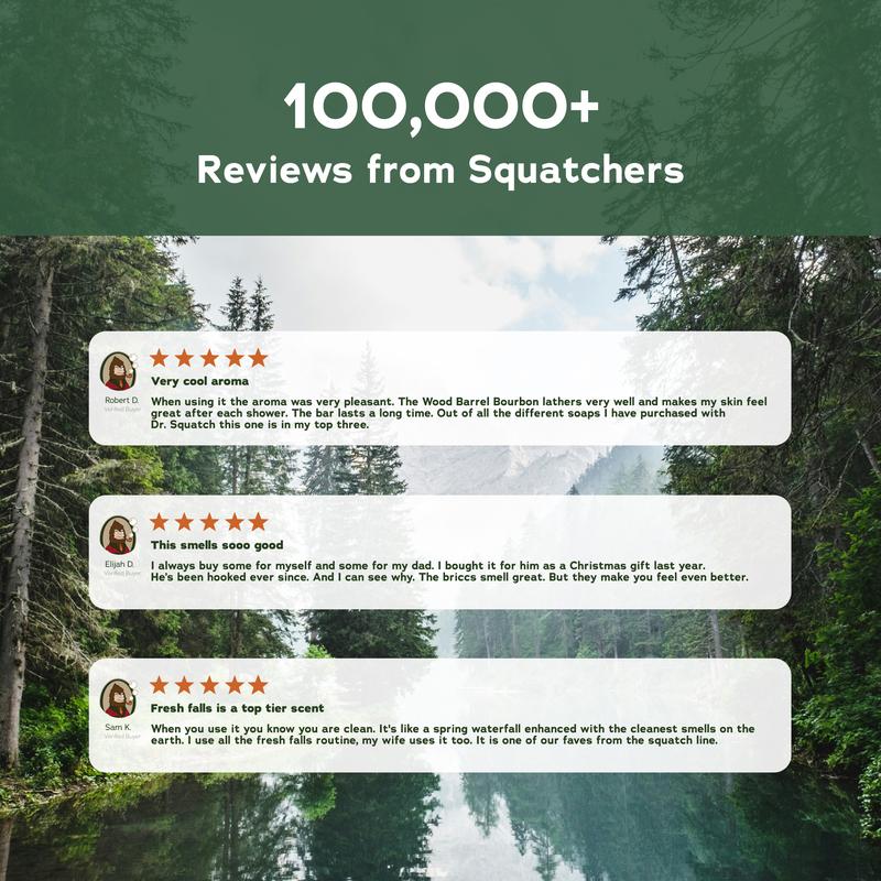 3-Pack of Dr. Squatch Natural Soap Best Sellers (w  FREE Gift!)