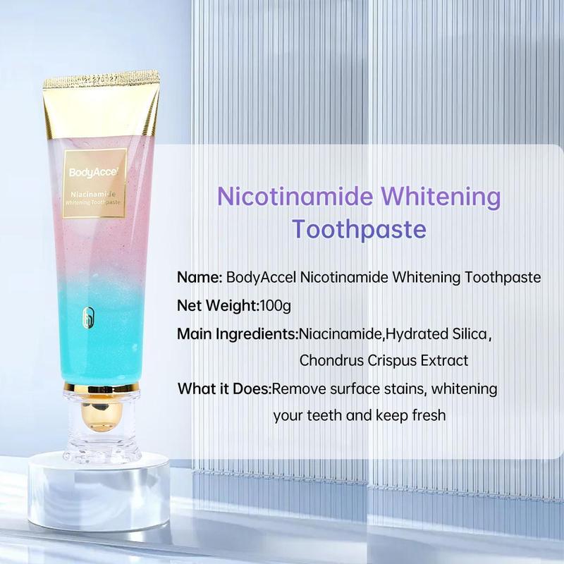 BodyAccel Niacinamide Whitening Toothpaste - Triple Whitening