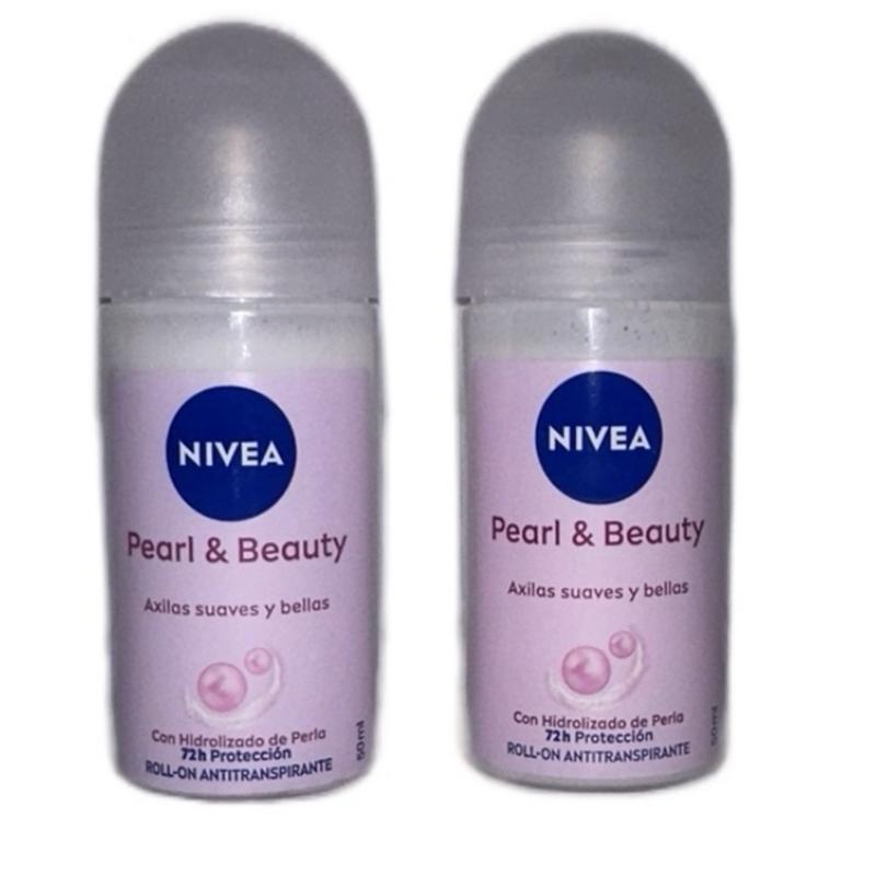 Nivea Satin Effect or Pearl & Beauty Roll On Moisturizing Deodorant Avocado and Vitamin C choice of Single, set of 2, 3, or 4.