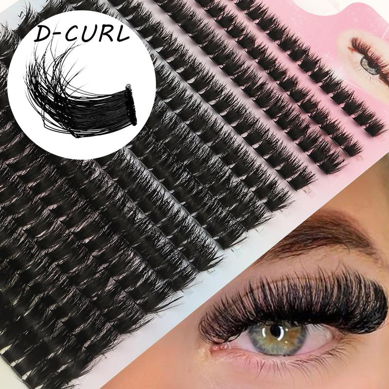 Curl Wispy Individual False Eyelash Kit, 280pcs set Natural Look Eyelash Extensions, Self Grafting Eye Makeup Enhancement, Christmas Gift