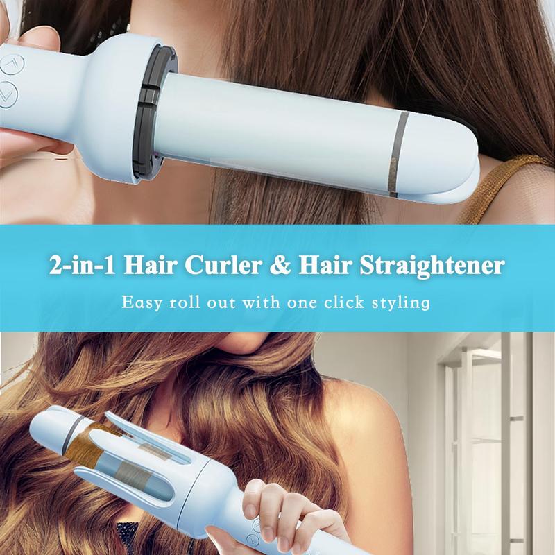 Electric Hair Straightener, 1 Count 4 Gear Temperature Control Hair Straightening Iron, Blitz Curler, Rotating Curling Iron, Professional Heating Hair Straightener, Hair Styling Tool for Beach Waves