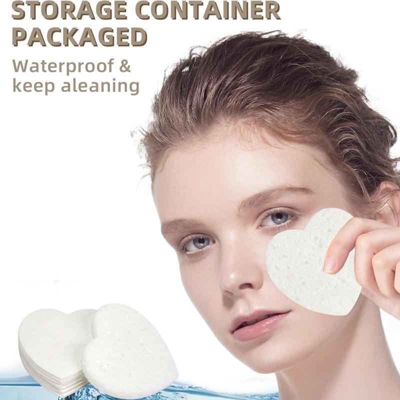 Natural Compressed Facial Sponges, 30pcs set Facial Cleansing Sponges, Face Wash Sponges, Soft Facial Cleansing Sponges, Exfoliating Sponges Beauty Supplies