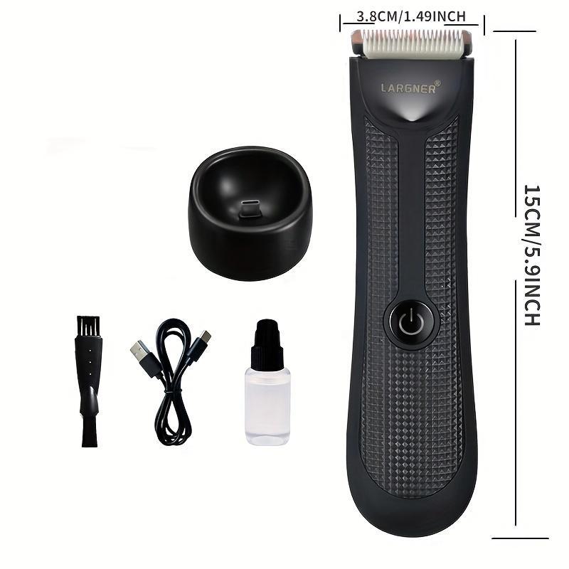 Electric Groin Hair Trimmer, Waterproof Wet Dry Body Clippers, Standing Recharging Base Ultimate Male Body Hair Razor, Stocking Filler, Thanksgiving Christmas Gifts, Winter Gift Set