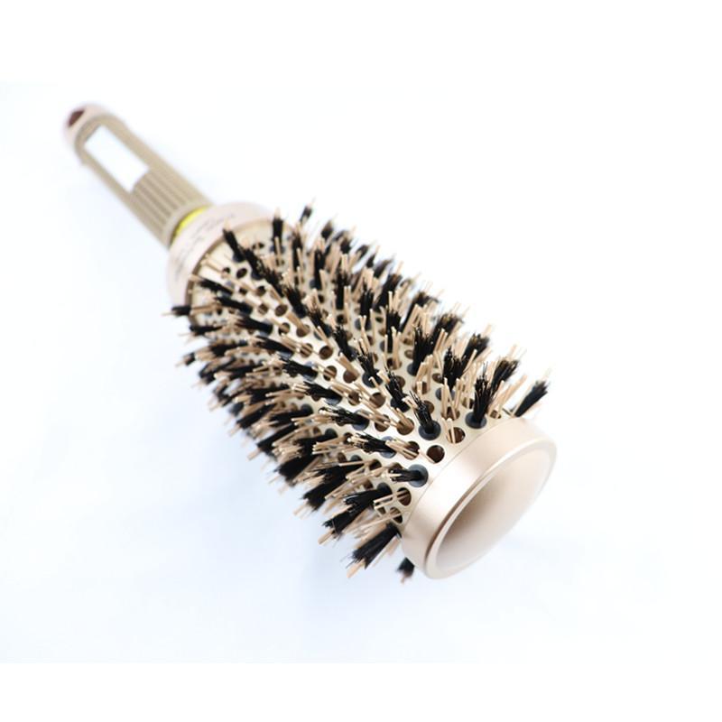 Round Hair Brush, 1 Count Professional Hair Comb, Salon Barber Hairbrush, Hairdressing Styling Tool, Heatless Hair Styling Tool for Women & Men