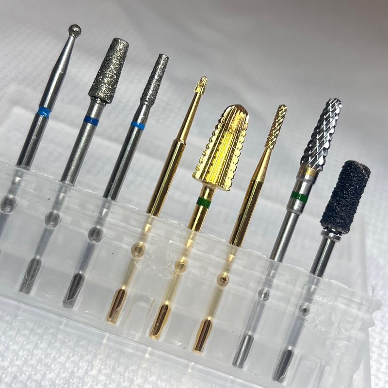 Nail Drill Bit Bundle: All in One Nail Prep, 100 pcs Mini Sanding Bands, Nail Remover, Sealing Cuticle Bit's